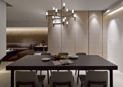 modern dining area
