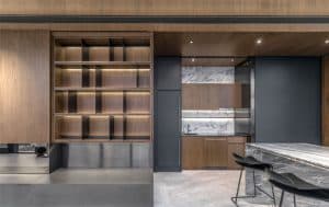 Modern house design with open-plan-kitchen