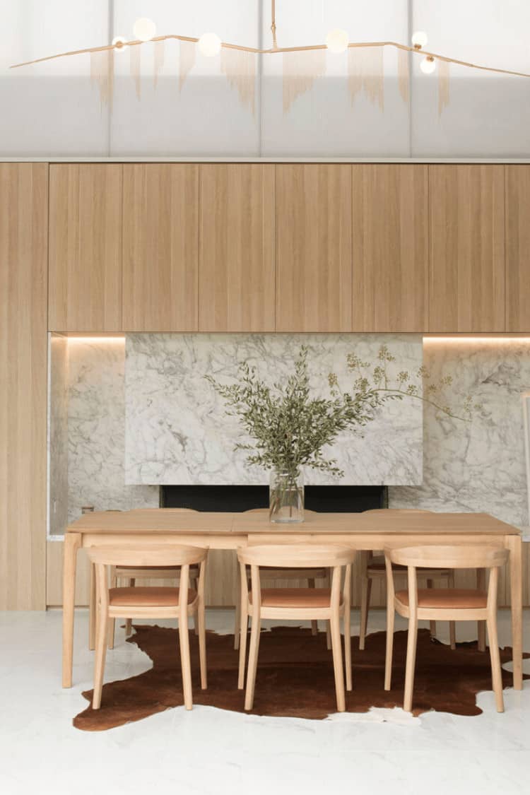 cozy dining & kitchen house design