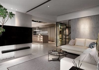 minimalist cozy living room