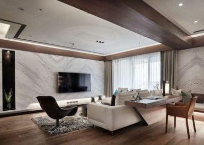 minimalist living area