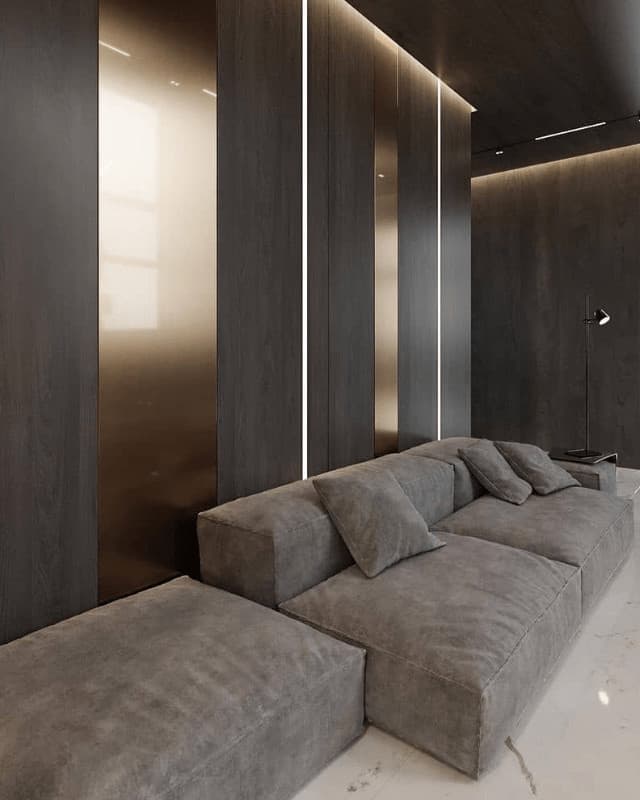 modern House Design in sri petaling Houz Design designer sofa