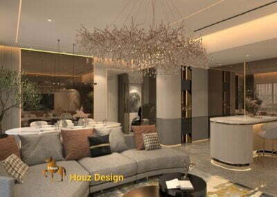 Contemporary luxe dining room home design