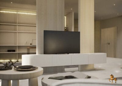 Bedroom TV cabinet interior design