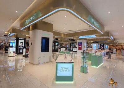 herborist kiosk interior design bukit jalil