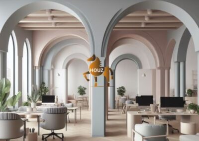 Houz commercial cozy co working space design