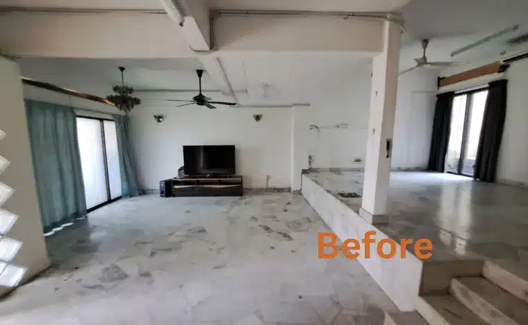 Old house living room before transformation Old-house-living-room-before-transformation