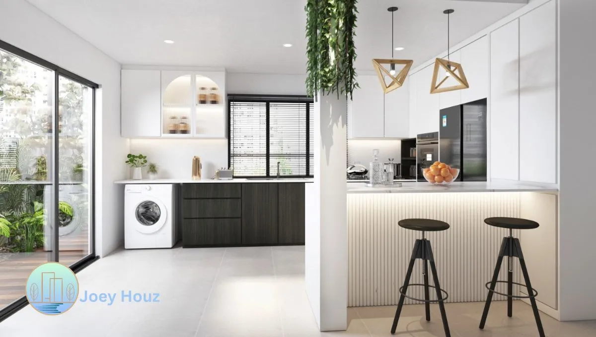 double storey house kitchen design