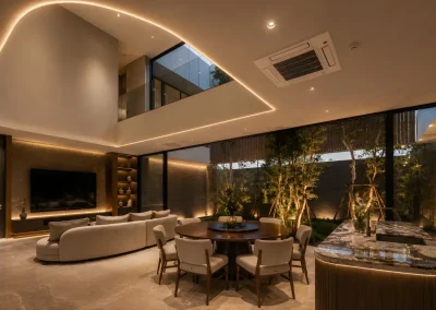 Luxury Courtyard Bungalow Architecture