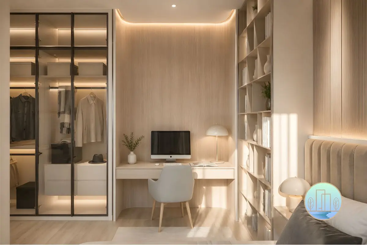 Modern quiet luxury bedroom bungalow house design — Houz Design