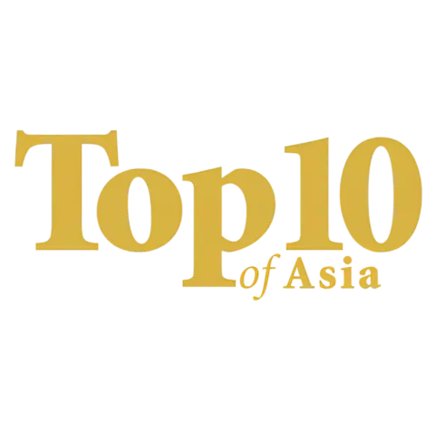 Top 10 of Asia magazine badge
